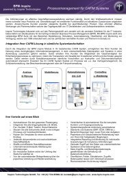 Prozessmanagement für CAFM Systeme - Inspire Technologies