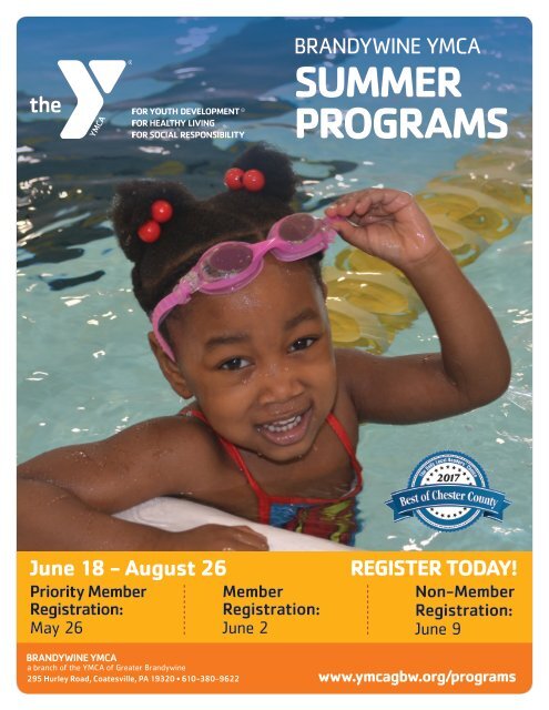 Brandywine YMCA - Summer Program Guide 2018