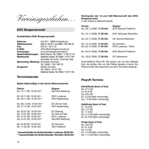 VON EINEM ZUM ANDERN... - Alberschwende