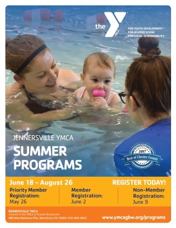 Jennersville YMCA - Summer Program Guide 2018