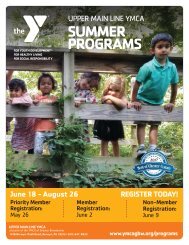 Upper Main Line YMCA - Summer Program Guide 2018