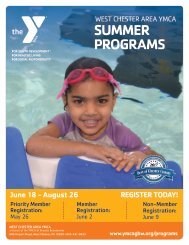 West Chester Area YMCA - Summer Program Guide 2018