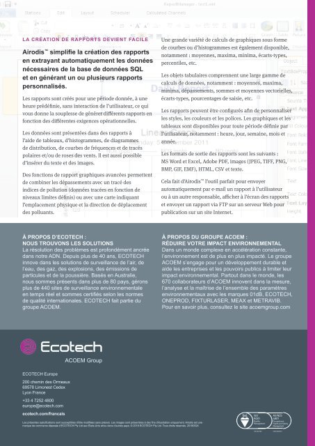 ECOTECH Airodis brochure (Français)