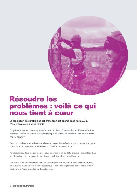 ECOTECH Company Profile brochure (Français)