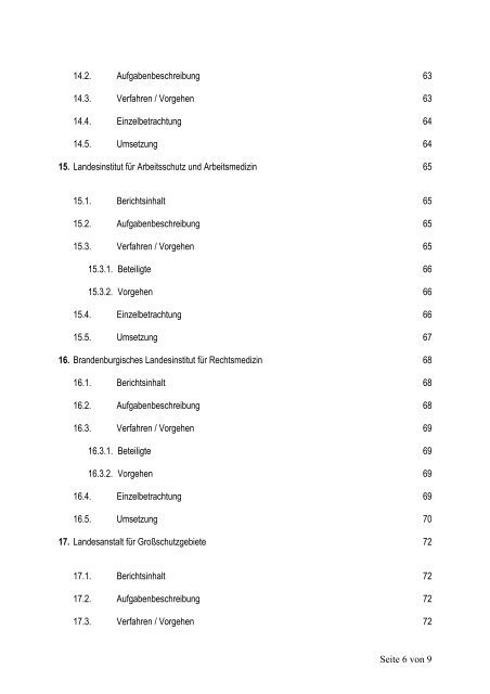 Ausgliederungsbericht vom 30.6.2004 - Brandenburg.de