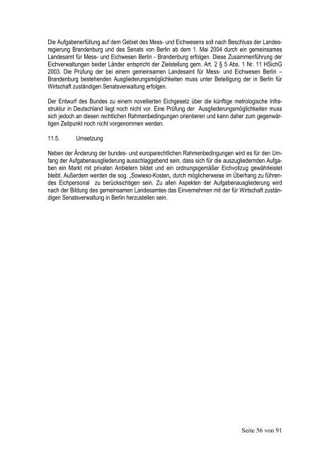 Ausgliederungsbericht vom 30.6.2004 - Brandenburg.de