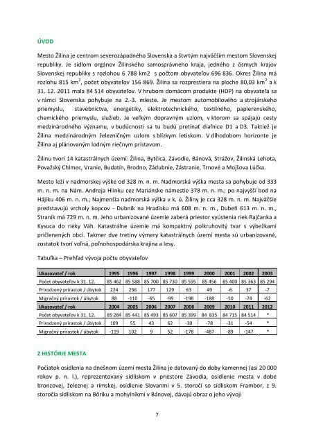 Strategický plán mesta Ţilina do roku 2025 - Mesto Žilina