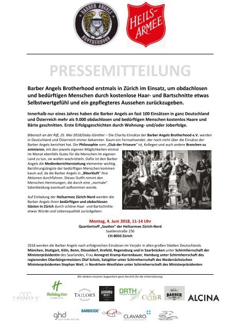 Pressemitteilung Barber Angels_Zürich Juni 2018