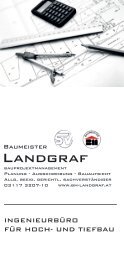 Baumeister Landgraf Unternehmensfolder