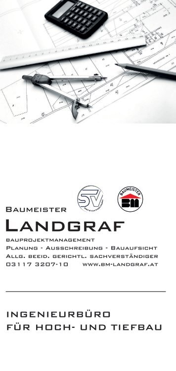 Baumeister Landgraf Unternehmensfolder