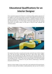 Educational Qualifications for an Interior Designer