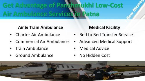 Panchmukhi Low-Cost Air Ambulance Service in Patna and Delhi