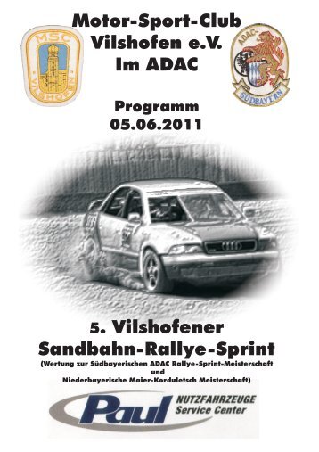 Rennaufstellung ADAC Sandbahn-Rallye-Sprint ... - MSC Vilshofen