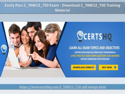 Updated C_TAW12_750 PDF Test Dumps - Instant Download