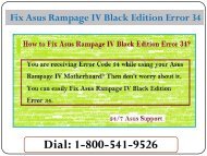 Fix Asus Rampage IV Black Edition Error 34 (1-800-541-9526)