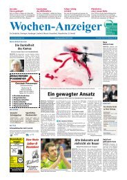 Abfluss zu? - Wochen Anzeiger