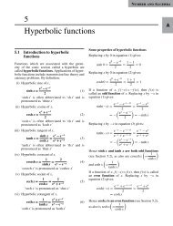 hyperbolic function