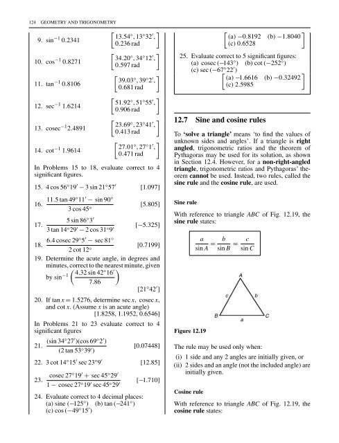 trigonometry