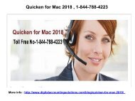 Quicken for Mac 2018 , 1-844-788-4223