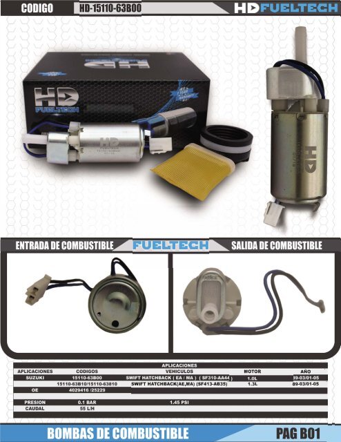 Catálogo de Módulos y Bombas de Combustible HD FuelTech
