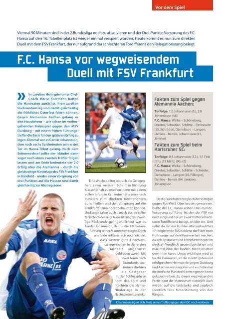 saison 2009/10 ausgabe 16 1 - FC Hansa Rostock