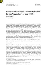 Deep Impact: Robert Goddard and the Soviet 'Space Fad' of the 1920s