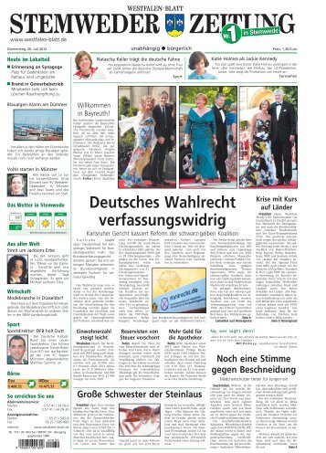 Stemwede - Westfalen-Blatt : eZeitung - Ihre Lokalausgaben im ...