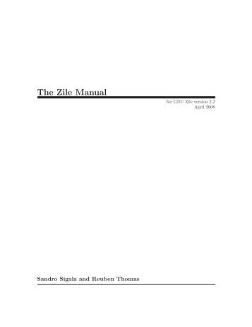 The Zile Manual