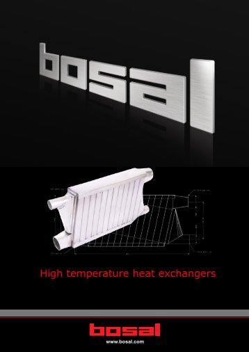 High temperature heat exchangers - Bosal