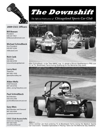 Newsletter 3 - Chicagoland Sports Car Club