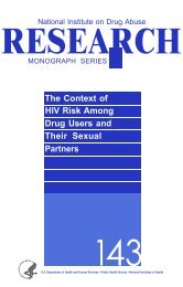 The Context of HIV Risk Among Drug Users and Their Sexual Partners