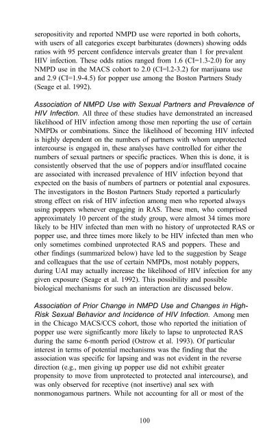 The Context of HIV Risk Among Drug Users and Their Sexual Partners