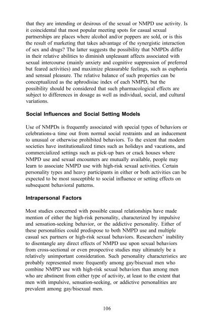 The Context of HIV Risk Among Drug Users and Their Sexual Partners