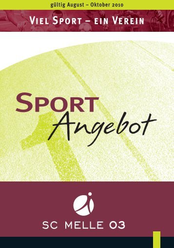 Viel Sport – ein Verein - SC Melle 03 eV