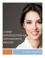 A brief introduction of Orthodontic Brackets