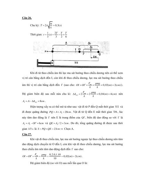 Các dạng bài tập hay lạ khó chương DAO ĐỘNG CƠ HỌC có lời giải chi tiết