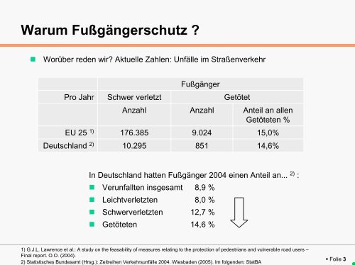 Fahrzeugtechnische Konzepte zum Fußgängerschutz - Lehrstuhl für ...