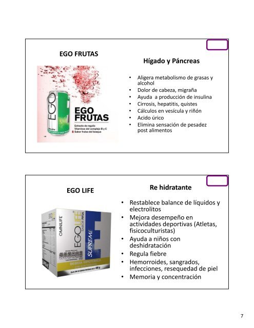 Catálogo de Paquetes Omnilife