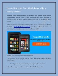 Kindle Fire Helpline Number USA