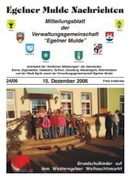 Egelner Nachrichten Dezember 2006 - Teil 2 PDF-Dokument