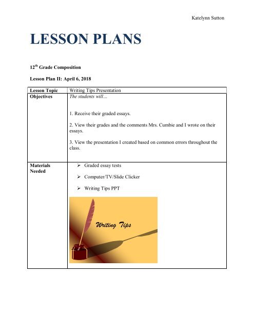 exam essay writing tips pdf