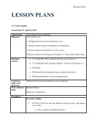 22 Active & Passive Voice Sentences - Lesson Plan PDF