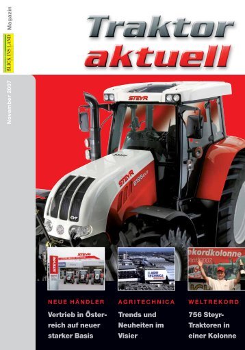 STEYR Traktor aktuell Magazin AUSGABE 2017 Prospekt STEYR 83 