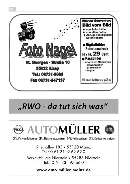 Oktober 2012 • Ausgabe Nr. 3 - RWO Alzey
