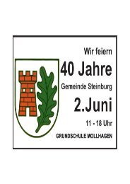 Steinburg 40 Jahr-Feier
