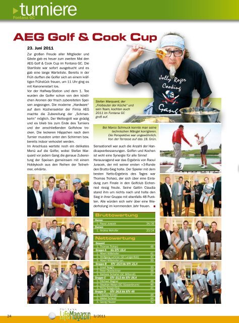 Ausgabe 03/2011 - Golfclub Fontana