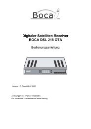 Digitaler Satelliten-Receiver BOCA DSL 218 OTA