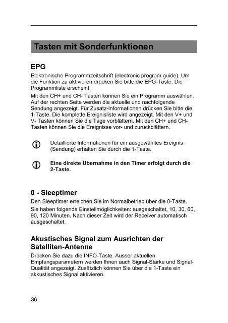 Digitaler Satelliten-Receiver DSL 111 - Boca