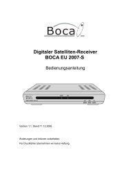 Digitaler Satelliten-Receiver BOCA EU 2007-S