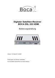 Digitale Satelliten-Receiver - Boca